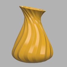 vaso fiore pentola fioriera fiori equilibrio primavera in bobina contorto 3d print model - Mito3D