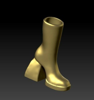 vase flowers boots 3d print model - Mito3D