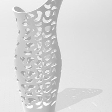 o vaso de flores a arte decoração 3d print model - Mito3D