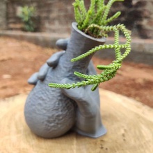 Vase Hand kreativ Pflanze 3d drucken Modell 3d print model - Mito3D