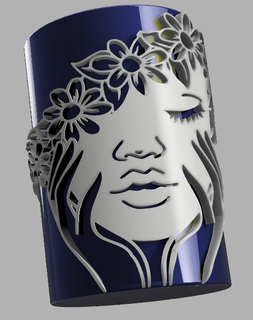 vase Humain visage fleur stylo titulaire soutien supporter Accueil maison cor vivant chambre Bureau décoration 3d print model - Mito3D