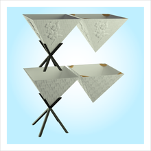 vaso invertito piramide 2 decorazione fiori casa pentola 3d print model - Mito3D