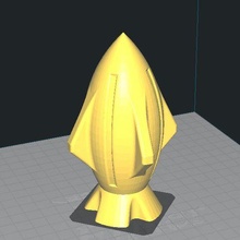 florero misil juego 3d print model - Mito3D
