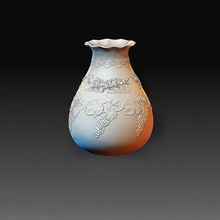 vaso modello arte mobilia alto poli printable model inventario 3d print model - Mito3D