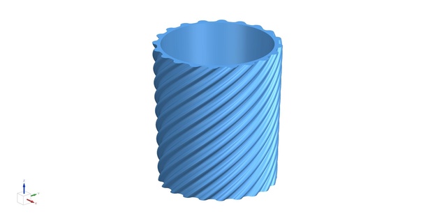 vaso modello normale Stampa spirale modalità arte vasi flsun v400 3d print model - Mito3D