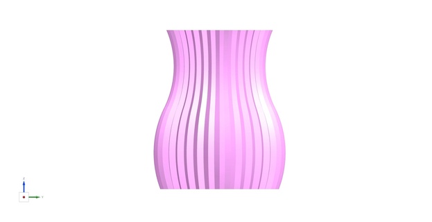 Vase Modell normal drucken Spiral Modus Kunst Vasen flsun v400 3d print model - Mito3D