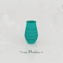 vase model home pot containing decoration house inside 3d print model - Mito3D