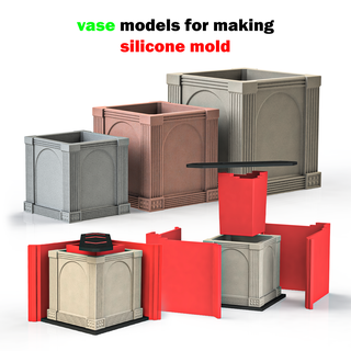 vaso modelos silicone mofo concreto 3dprint Panela plantador ako3d 3d print model - Mito3D