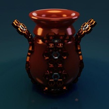 vase nuts art sculpture decor 3d print model - Mito3D