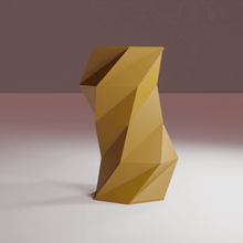 vase ométrique art style ligne coration bureau mode fleurs cadeau 3d print model - Mito3D
