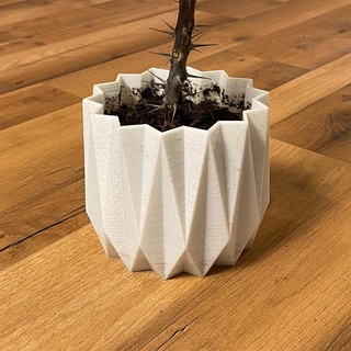 vase origami plante pot 3d print model - Mito3D