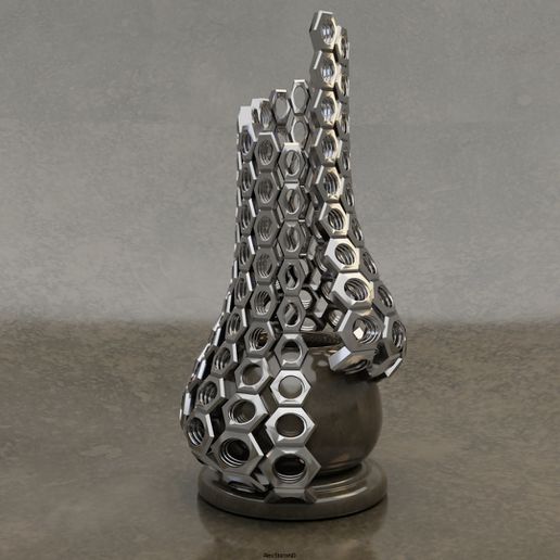 Vase Muster Bruch Kunst Dekor Skulptur 3D print model - Mito3D