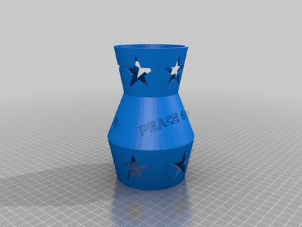 vase paix l'amour fleur spirale tordu vases mode art 3d print model - Mito3D
