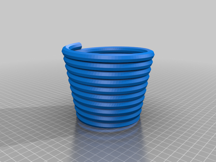 vaso penna titolare supporto fiore spirale contorto design modalità arte 3d print model - Mito3D