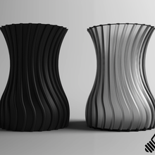 vase pipes twisted 3d print model - Mito3D