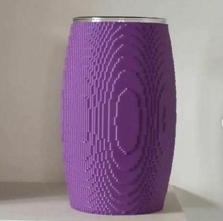 vase pixélisé Accueil maison 3d print model - Mito3D