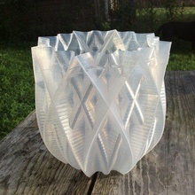 vaso 16 punte casa famiglia twisted spirale onshape di fiori la decorazione crystal 3d print model - Mito3D