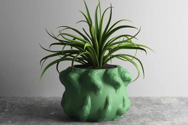 florero maceta plantador 3d impresión 839 1 hogar casa decorativo bonito jardineras 3d print model - Mito3D