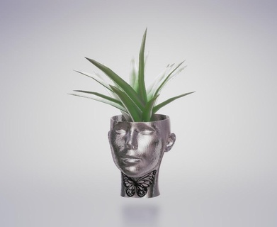 vase pot femme papillon meme ender 3 animal résine pla sla facile soutien 3d print model - Mito3D