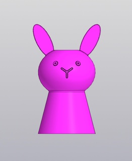 vase rabbit gardener flower bowl bouquet houseware florist bunny easter hare 3d print model - Mito3D