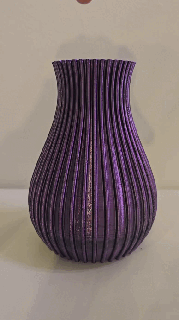 Vase Rippen Zuhause Haus Pflanzer Blume doppelt Farbe Dekor Dekoration modern 3d print model - Mito3D