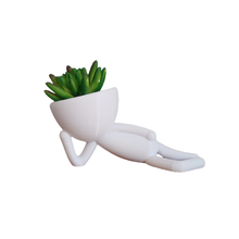 vase robert plant bob lying pot cachepot 3d print model - Mito3D