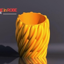 vase ron robe decoration plant pot pla prusa mk3s 3d print model - Mito3D
