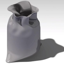 vaso in bustina casa 3d print model - Mito3D