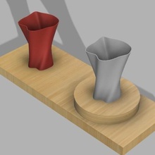 vase series p5 home 3d print model - Mito3D