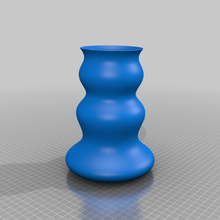 vase forme 2 fleur pot décor 3d print model - Mito3D