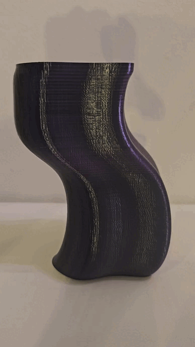 vase shapeless curved Home planter flower decor home decoration modern unshaped 3D print model - Mito3D