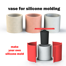 florero silicona molde cilindro 3d print model - Mito3D