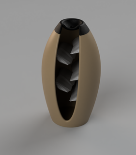 vaso Fumo cascata decorazione 3d print model - Mito3D