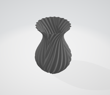 vase spiral symmetries flowers decoration 3d print model - Mito3D