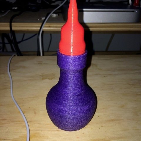vazo sıkmak şişe püskürtme kurtulayım ev kaplar dişli flex filament 3D print model - Mito3D