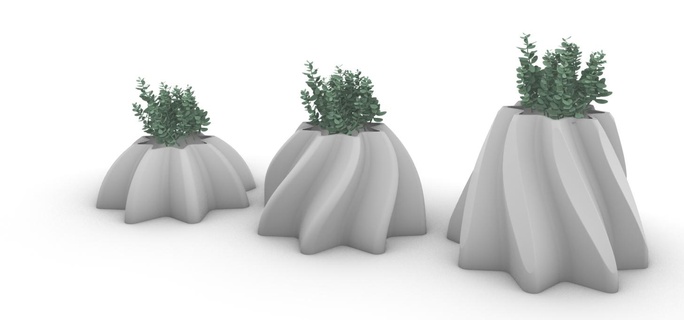 vase star home decoration architecture 3d print model - Mito3D