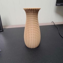 vase texturé fleurs décor titulaire soutien 3d print model - Mito3D