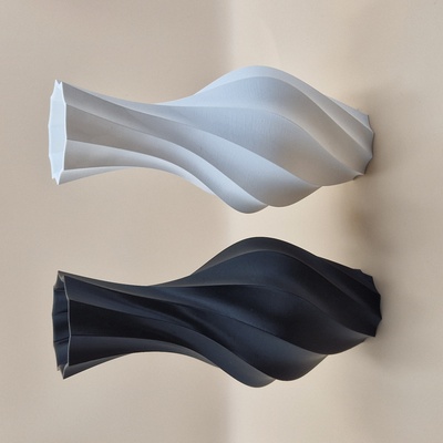 vase tornado frei blume haus zuhause einfach dekoration kunst dekor modern verkaufen geschenk topf blumentopf leben 3d print model - Mito3D