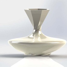 vase twist 02 home Dekor 3d print model - Mito3D