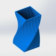 vase twist 3d design interiordesign solidworks 3d print model - Mito3D