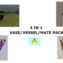 vase Gefäß mate-pack Kunst sehen Schiff mate pack 3d print model - Mito3D