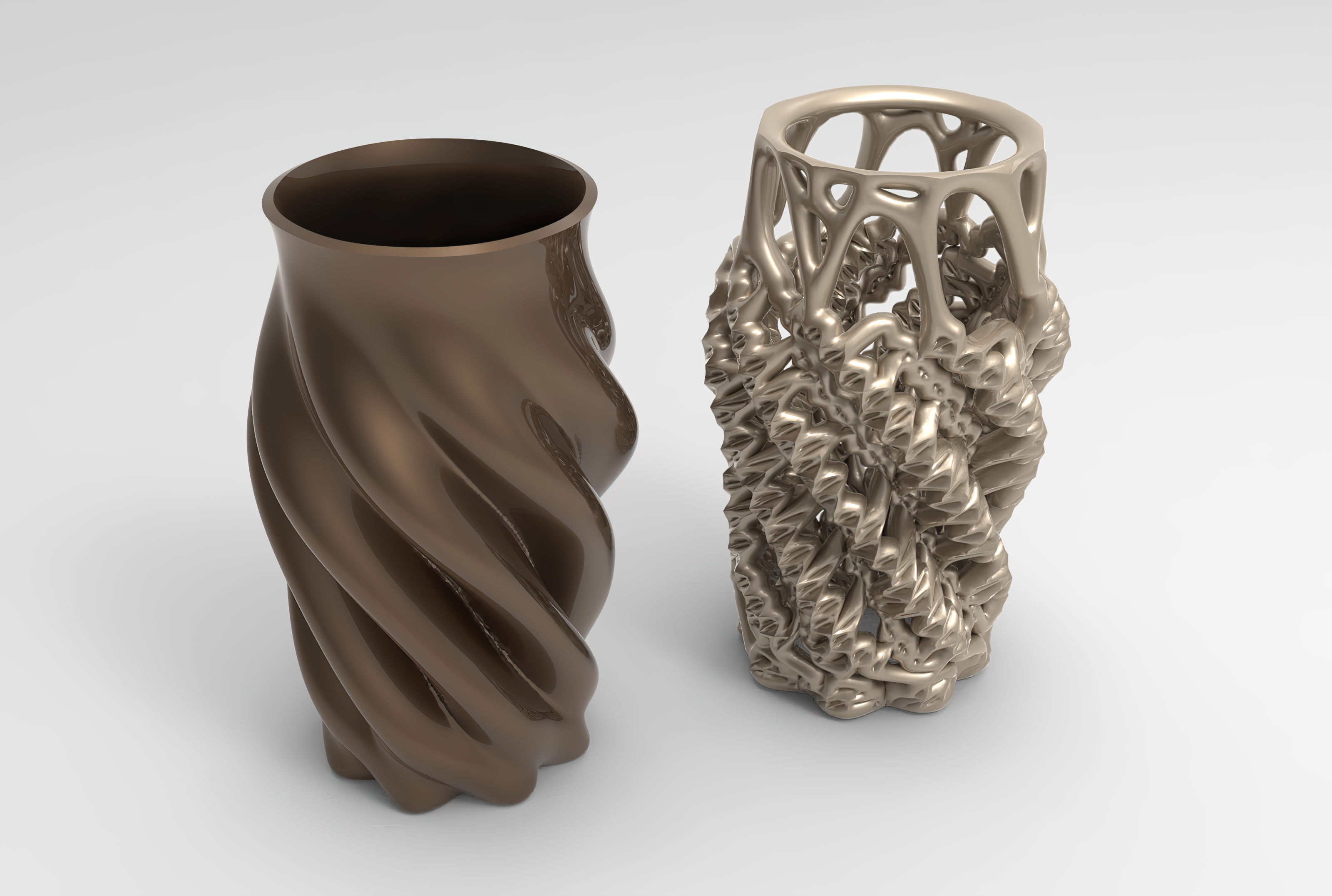 Vase voronoi 53 Skulptur Dekoration Dekor Innere Haushaltswaren Topf dekorativ Porzellan Kunst Statue Design Schüssel modern Pflanze Mauer Möbel statuett 3D print model - Mito3D