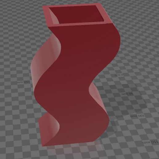 florero olas 3D print model - Mito3D