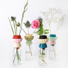jarrones de botellas recicladas casa florero orinal la flor flores decoración diseño 3d print model - Mito3D