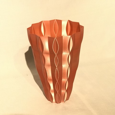 2 Vasen sechziger Jahre vase v2 home einfach bud Blumen pot Kunst 3D print model - Mito3D