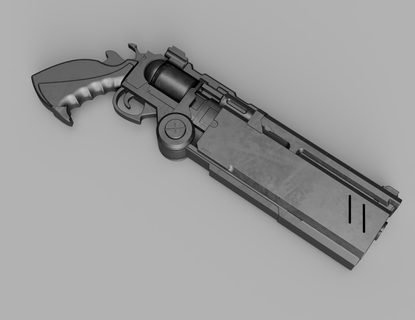 vash bousculade paix porteur pistolet débandade trigun 3d print model - Mito3D