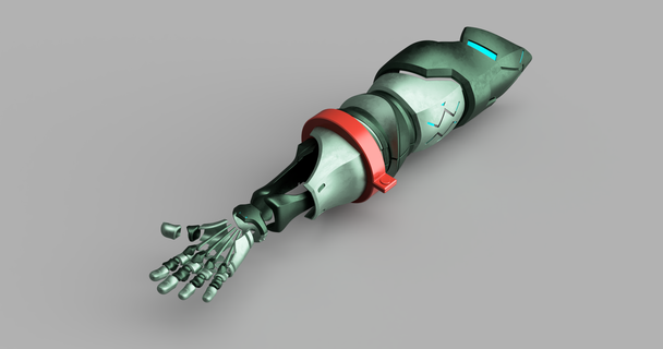 vash bousculade robot bras main cosplay débandade trigun 3d print model - Mito3D