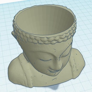 vaso Buda vazo 3d print model - Mito3D