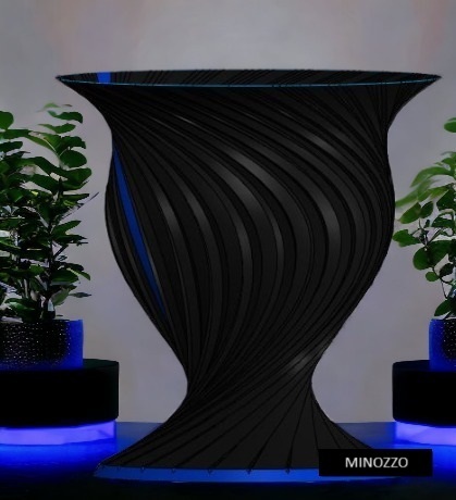 vaso cole fresco dual extrusora groovy dois cores dupla duas mmu2 mmu2s paleta multi 3D print model - Mito3D