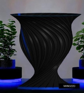 vaso cole fresco dual extrusora groovy dois cores dupla duas mmu2 mmu2s paleta multi 3d print model - Mito3D